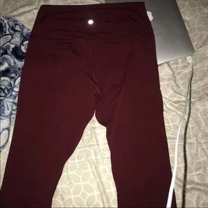 Maroon Lululemon align leggings